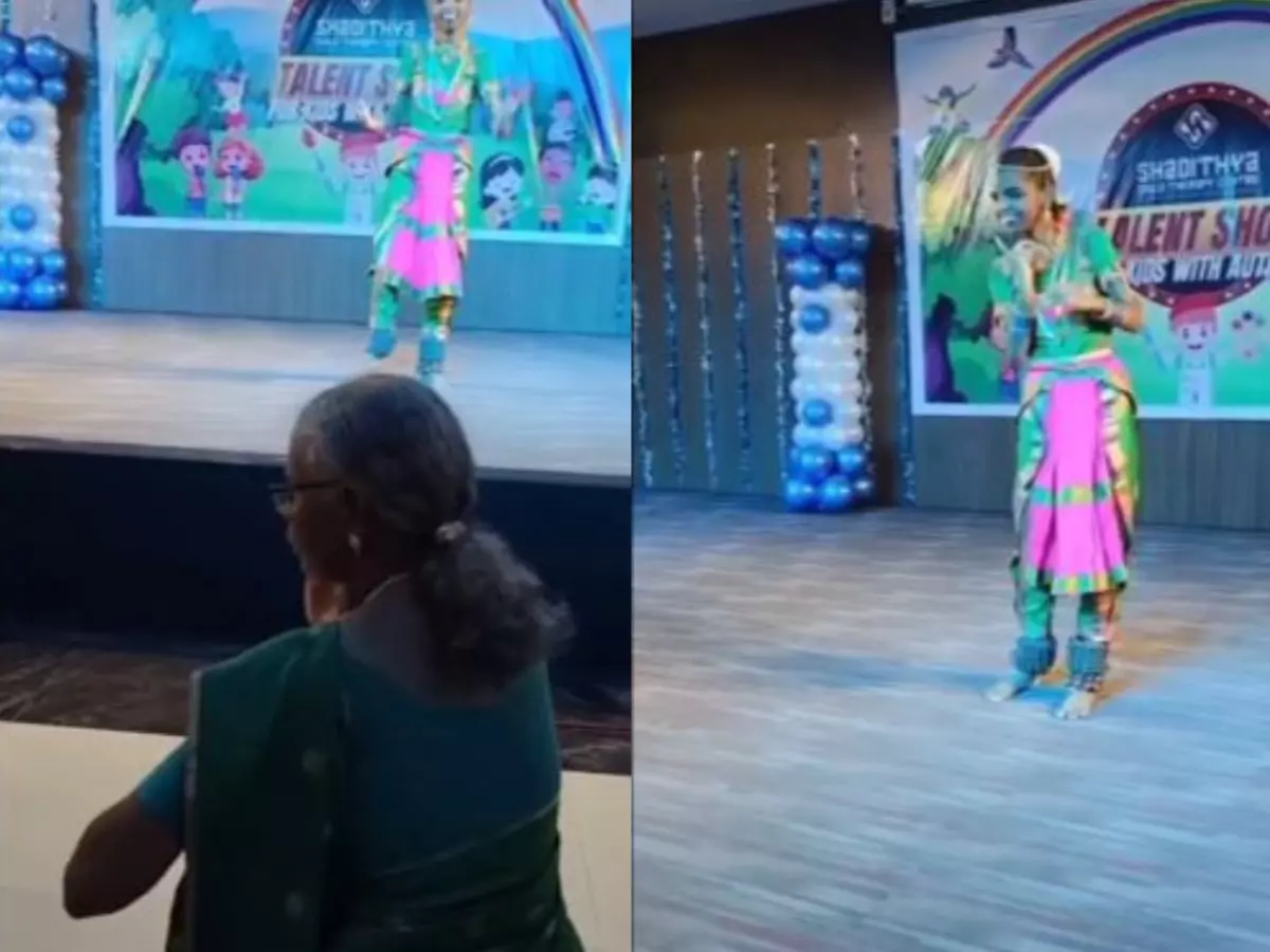 'Pure love conquers pain': Mother guides autistic daughter through dance performance on stage, watch Indiatimes